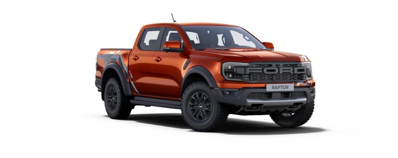 Ford Ranger Raptor en color Naranja Terra