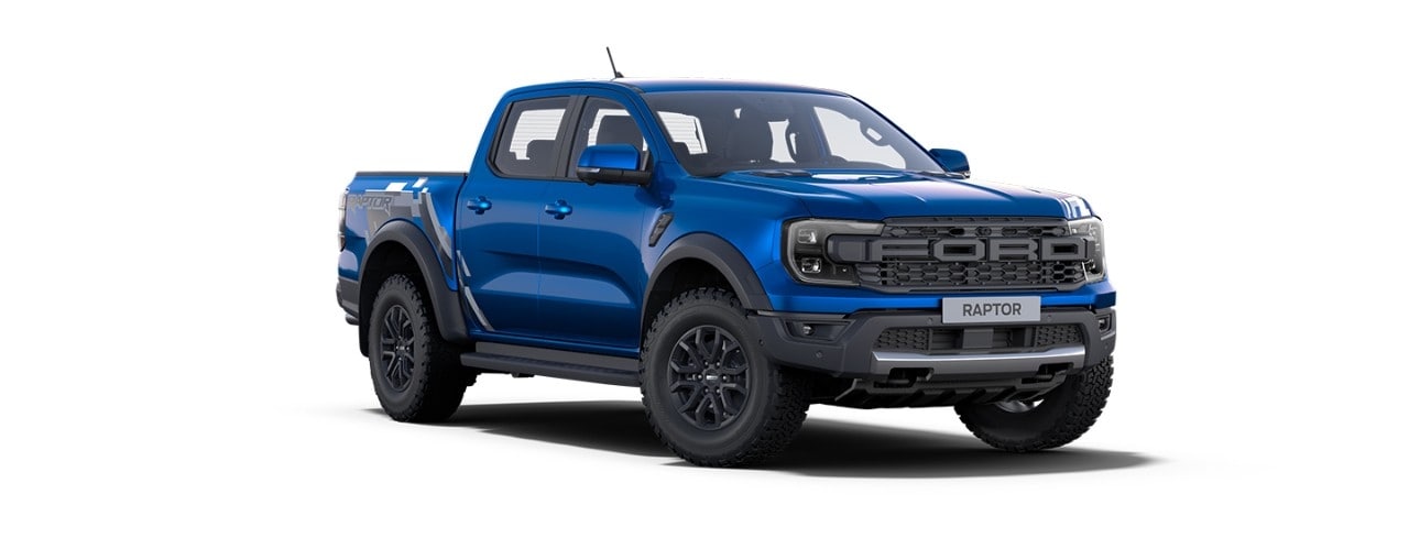 Ford Ranger Raptor en color Azul Relámpago
