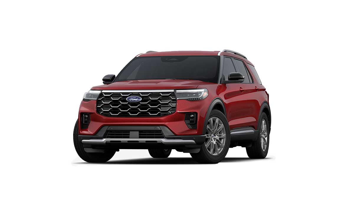 Camioneta Explorer Platinum Rojo Furia