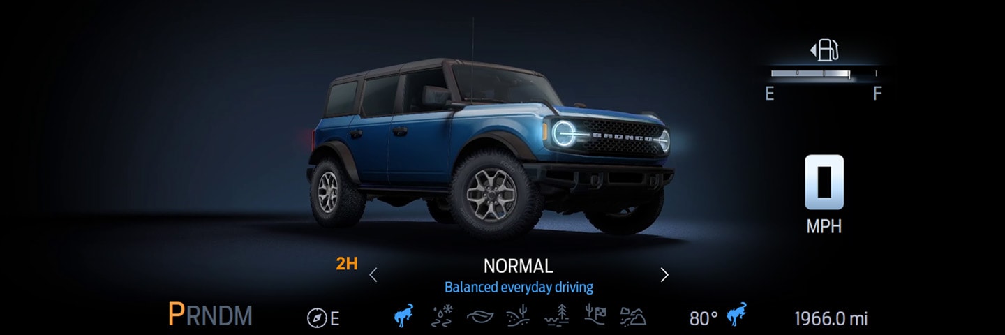 Modo de conducción Normal de la nueva Bronco