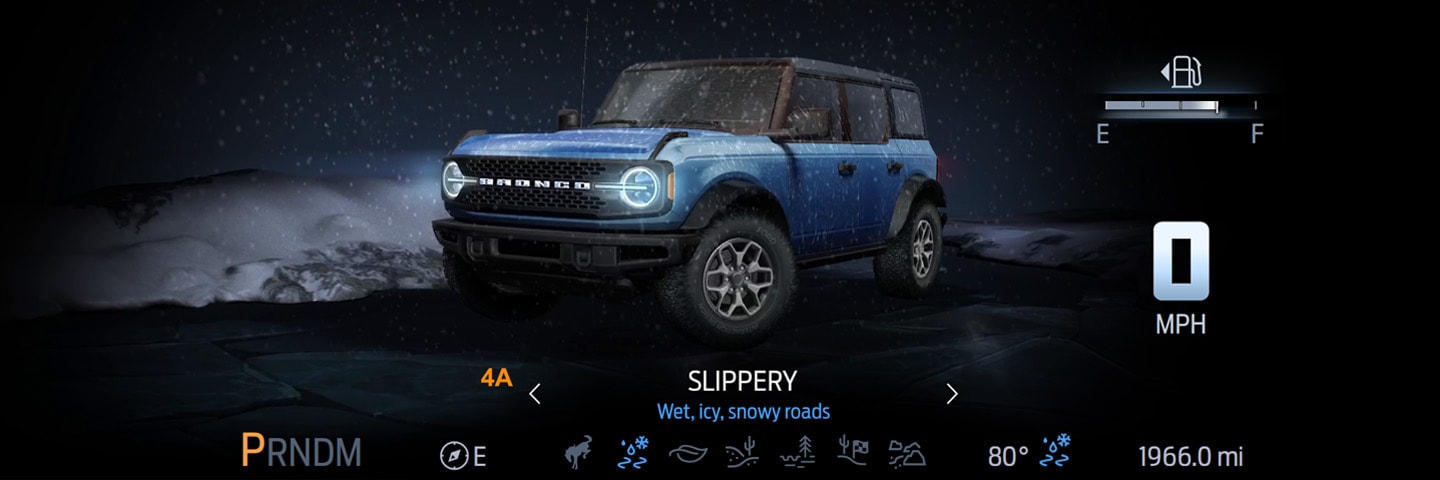 Modo resbaladizo de la nueva Bronco