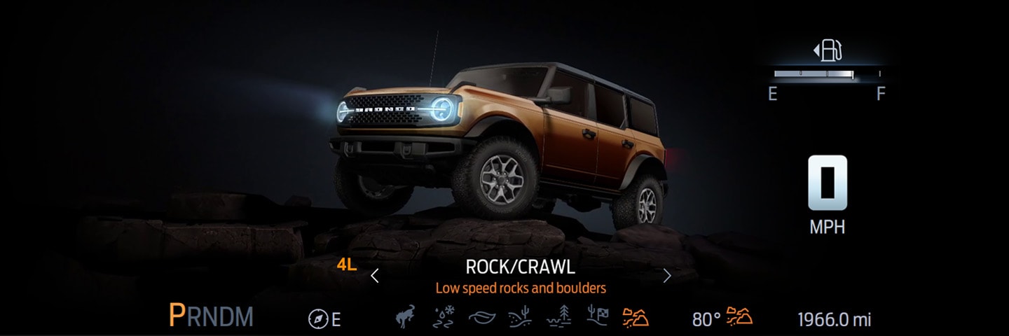 Modo Rock Crawl de la nueva Bronco
