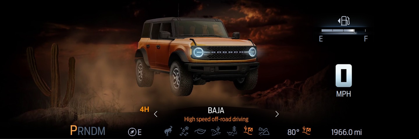 Modo Baja de la nueva Bronco