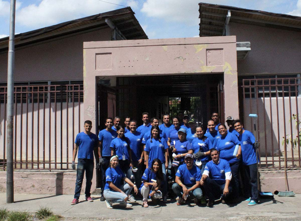 Voluntariado corporativo de Ford Motor de Venezuela benefició a una escuela en el estado Carabobo