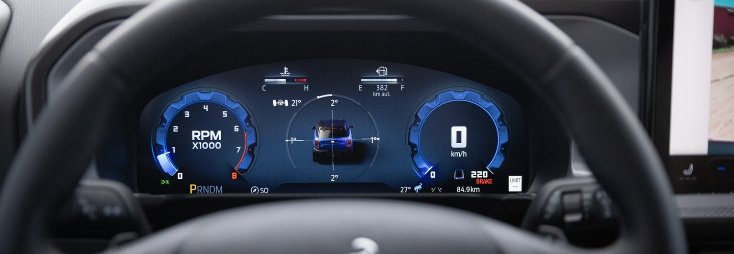 Panel de instrumentos de 12 pulgadas de la nueva Bronco