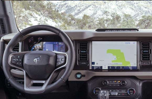 Interior nueva Bronco Wildtrak