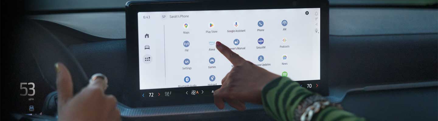 Pantalla de la Explorer Platinum con conectividad avanzada