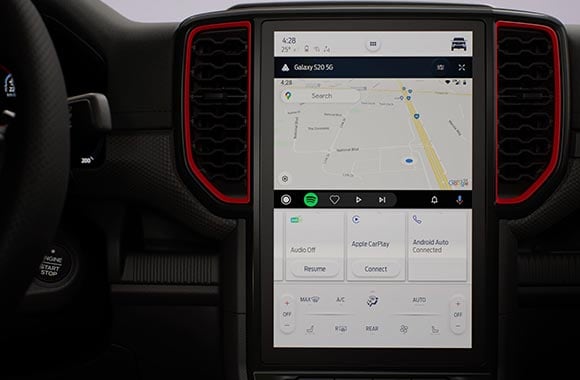 Pantalla de 12 pulgadas con SYNC® 4 de Ranger Raptor
